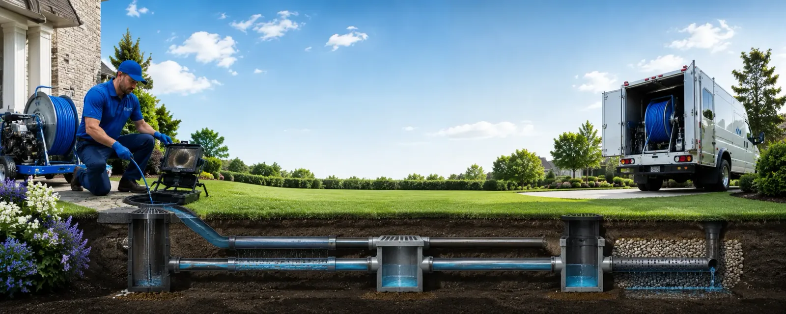 Outdoor drain cleaning information for Burgin, KY